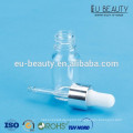 1/3 oz Transparent Glass bottle with Euro dropper